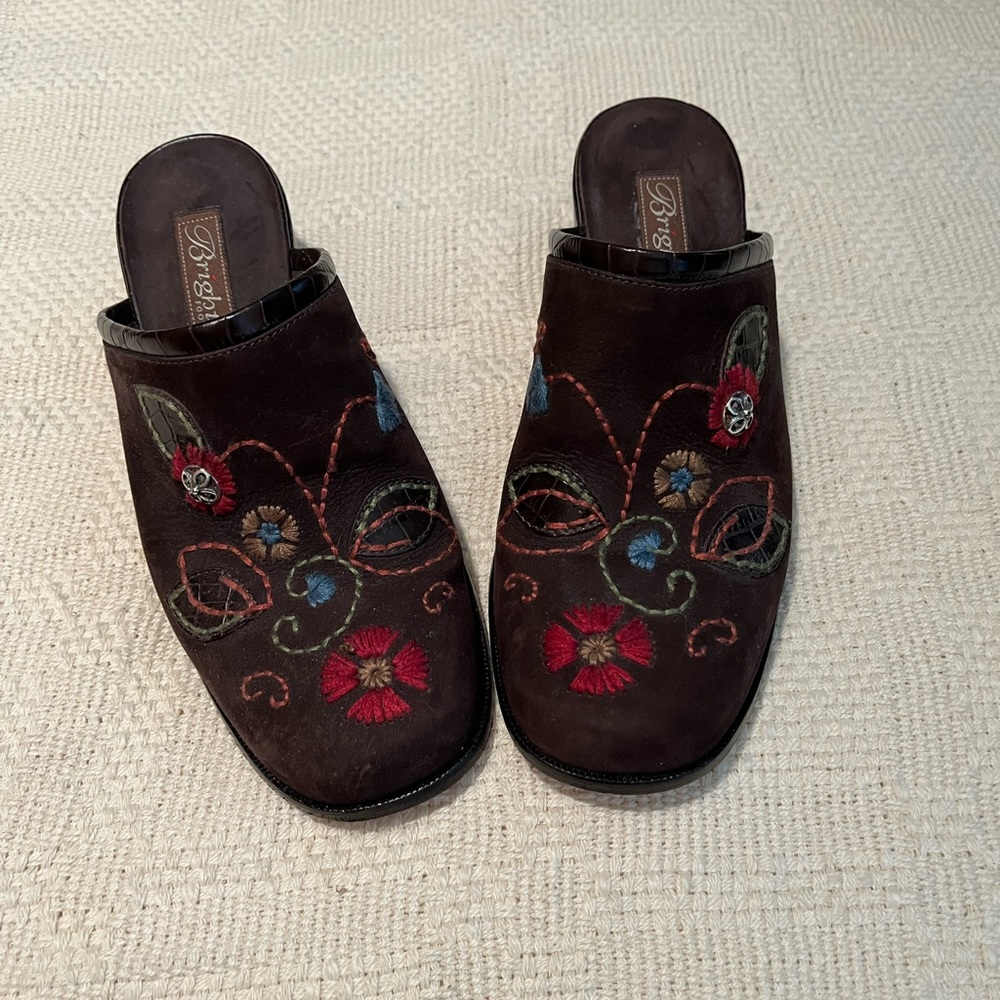 Brighton Fiona Embroidered Clogs